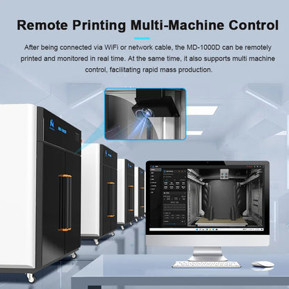 Mingda MD-1000D Klipper New Arrival 1000mm Metal Pellet Quick Faster 500mm/s Fdm Dual Colour 3d Printer Dual Drive Extruder