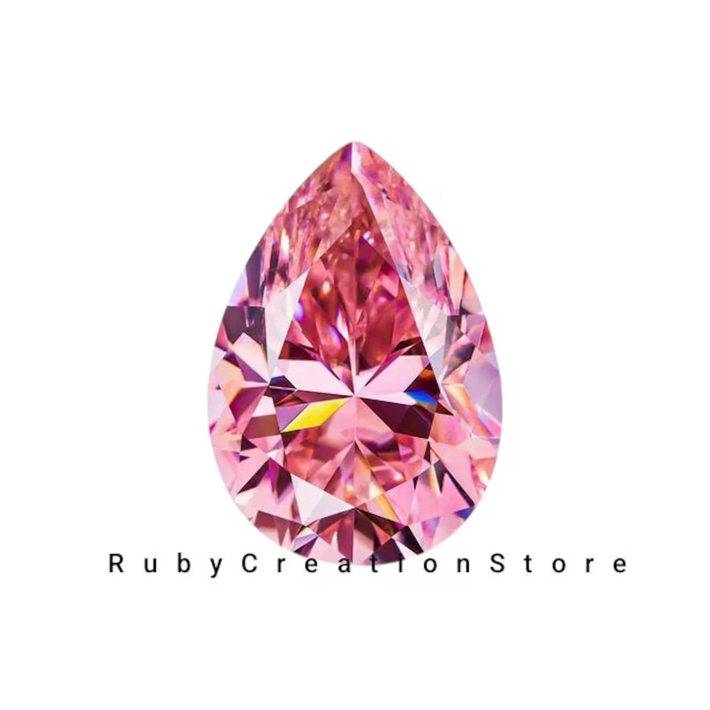 Best Quality Pink Pear Cut Polished Moissanite Stone VVS1 Clarity High Brilliance & Fire 0.25cts 4x5mm Jewelry Making