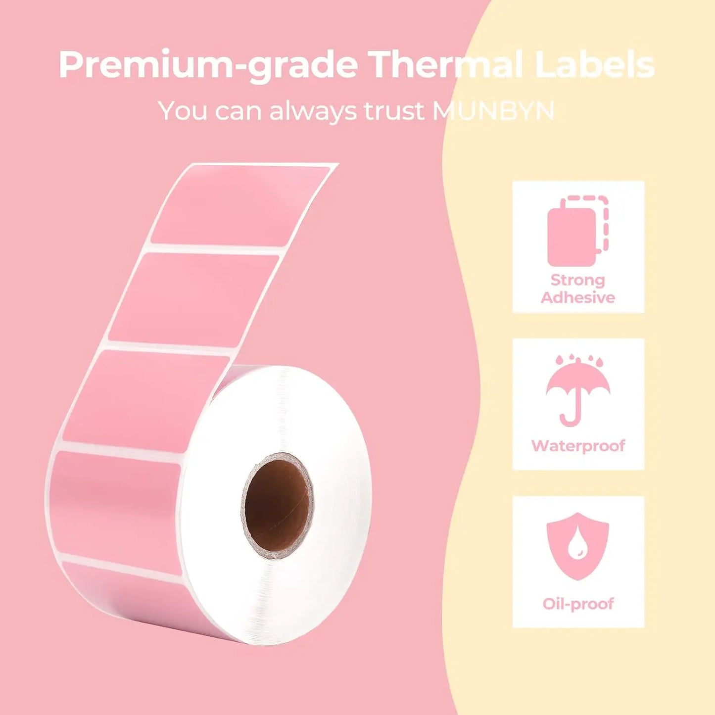 40-50mm Round Square Thermal Label Printer Sticker Self-Adhesive Thermal Paper Compatible M110 M220 M200 E210 P50 Label Printer