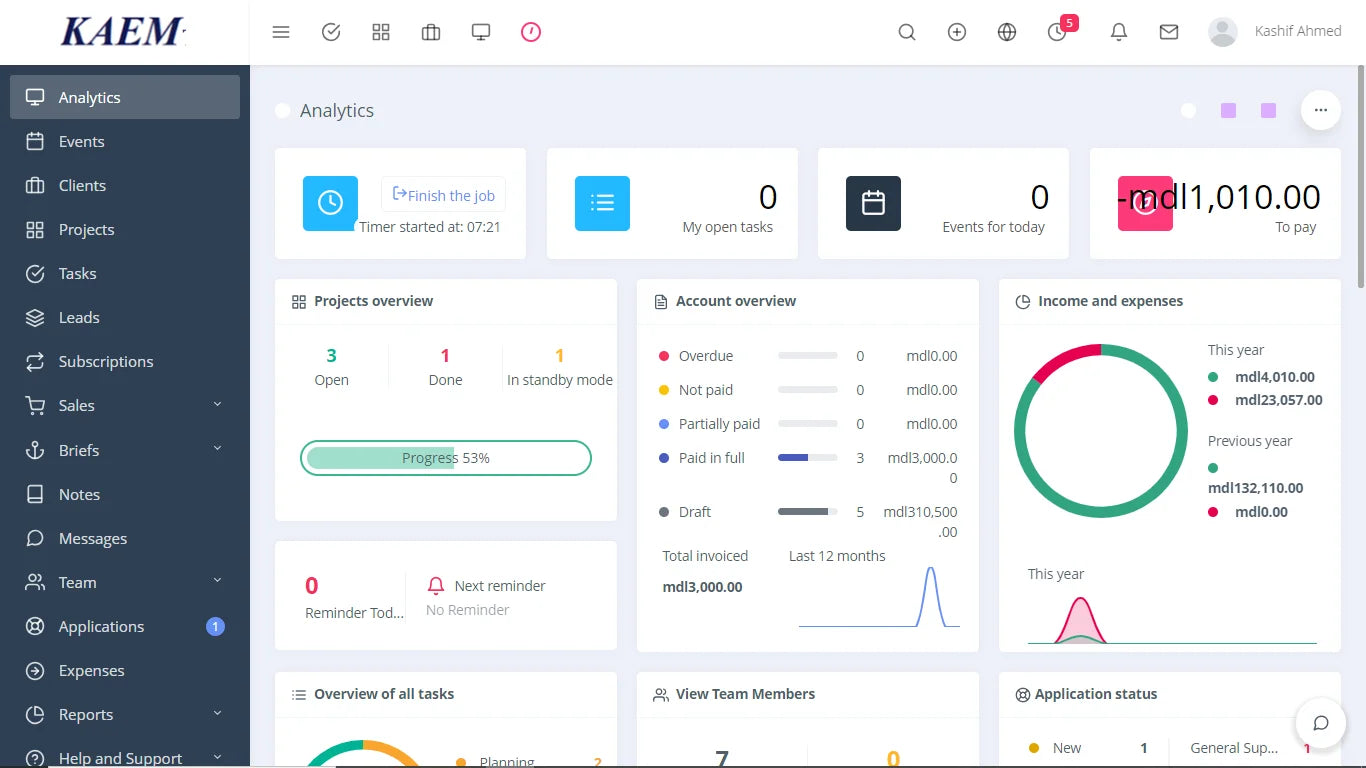 Optimum quality CRM Software for customer management and business growth