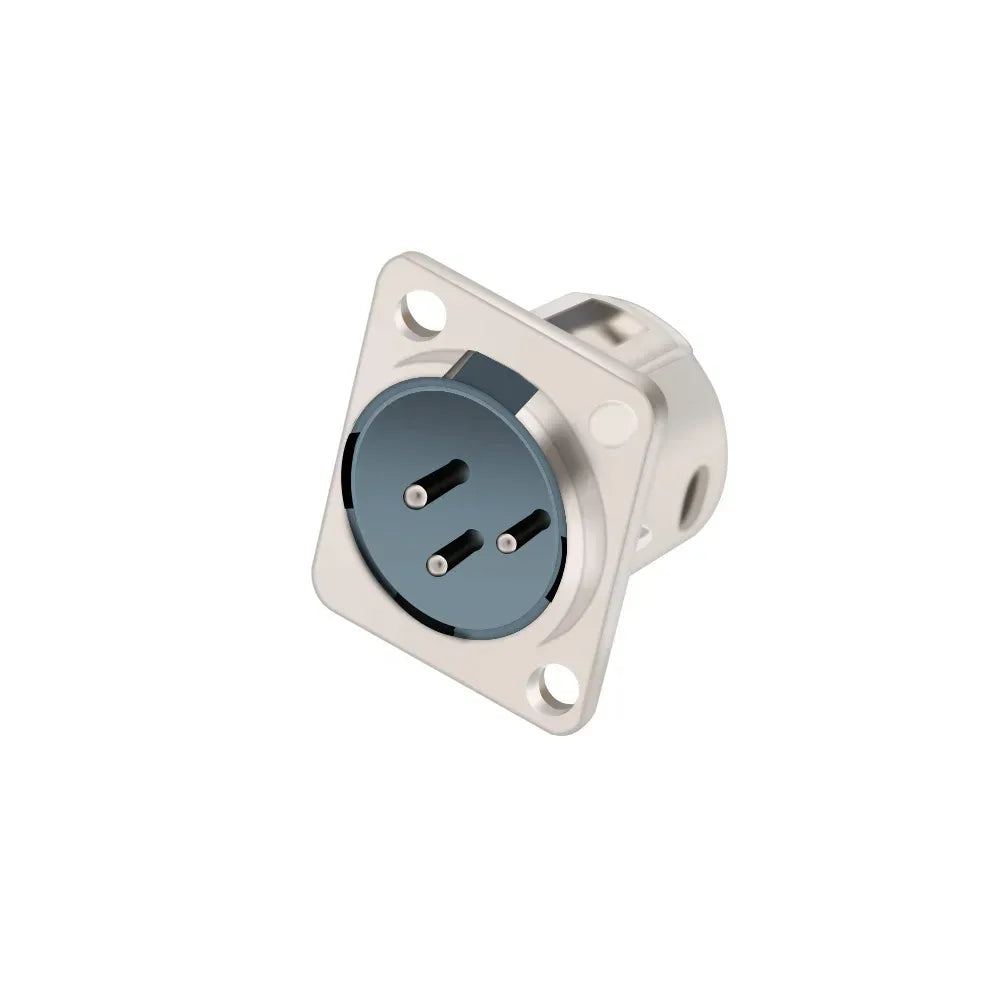 1pc 3Pin Male/Female XLR Speaker Panel Mount Chassis MIC Socket Adapter Audio Jack Connector,Zinc Alloy Shell+Copper Contact
