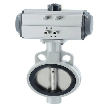 High-Temperature Spring Return Pneumatic Actuator for Butterfly Valves Regulating Control Structure for Water Gas Oil Base Media