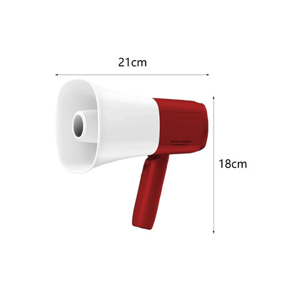 Bullhorn Megaphone Speaker Foldable Handle Amplifier 800m Penetrations for Outdoor Safe Drills Sports Cheerleading Fan Coaches