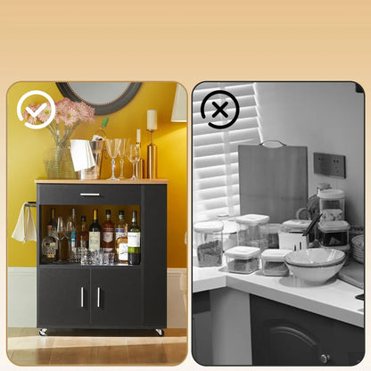 SoBuy FKW113 serving trolley kitchen cart narrow kitchen island on wheels microwave wardrobe trolley for kitchen