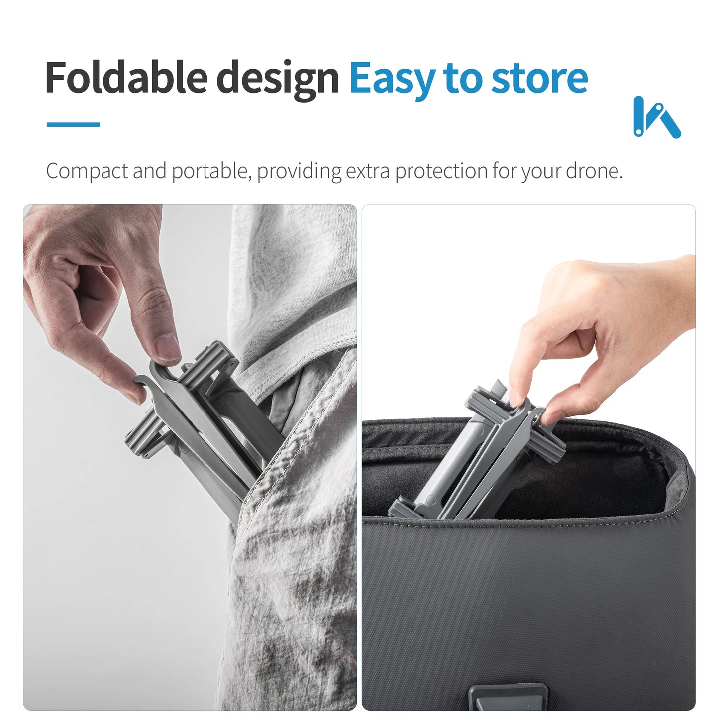 STARTRC for DJI AIR 3S drone landing gear heightening and protective tripod accessories