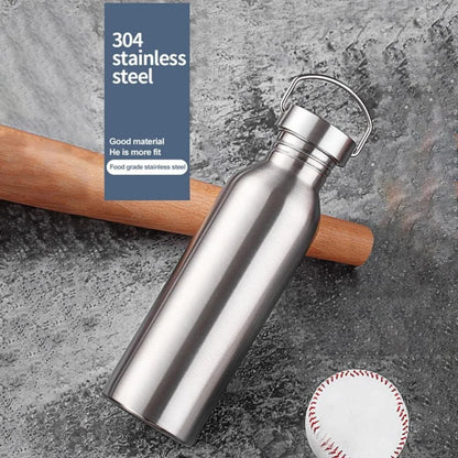Stainless Steel Double-Walled Sports Bottle with Handle, Metal Reusable Water Bottle with Lid, School, Hiker, Gift