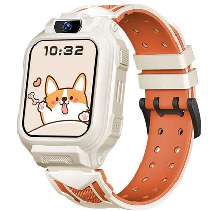 2025 K12 Kids Smartwatch 4G GPS AI Assistant SOS Video Call Tracker BLE5.3 IP68 Pedometer Sleep Tracker Chat Class Mode 750mAh
