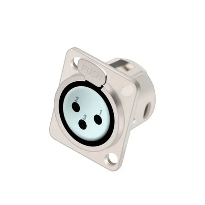 1pc 3Pin Male/Female XLR Speaker Panel Mount Chassis MIC Socket Adapter Audio Jack Connector,Zinc Alloy Shell+Copper Contact