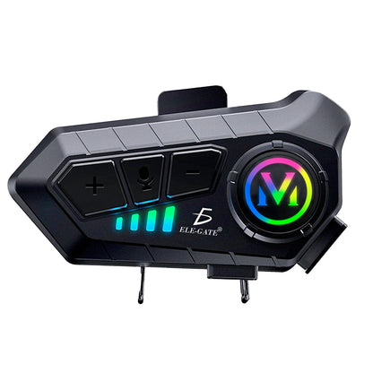 ELE-GATE Motorcycle Communication Over Ear Headset with Dual Microphones DSP & CVC Noise Cancellation New