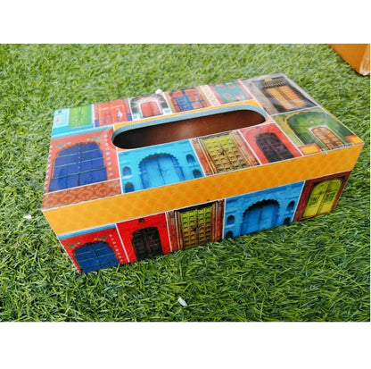 Handcrafted Enamel MDF Board Classic Customized Size Tissue Dispenser for Wedding & Event Decor