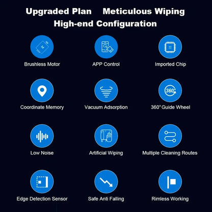   (promo code: AEEU03 )Liectroux YW710 Robot Window Cleaner,Double Water Spray,Strong Vacuum,Home Floor Wall Window Cleaning Robot,App&Remote Control