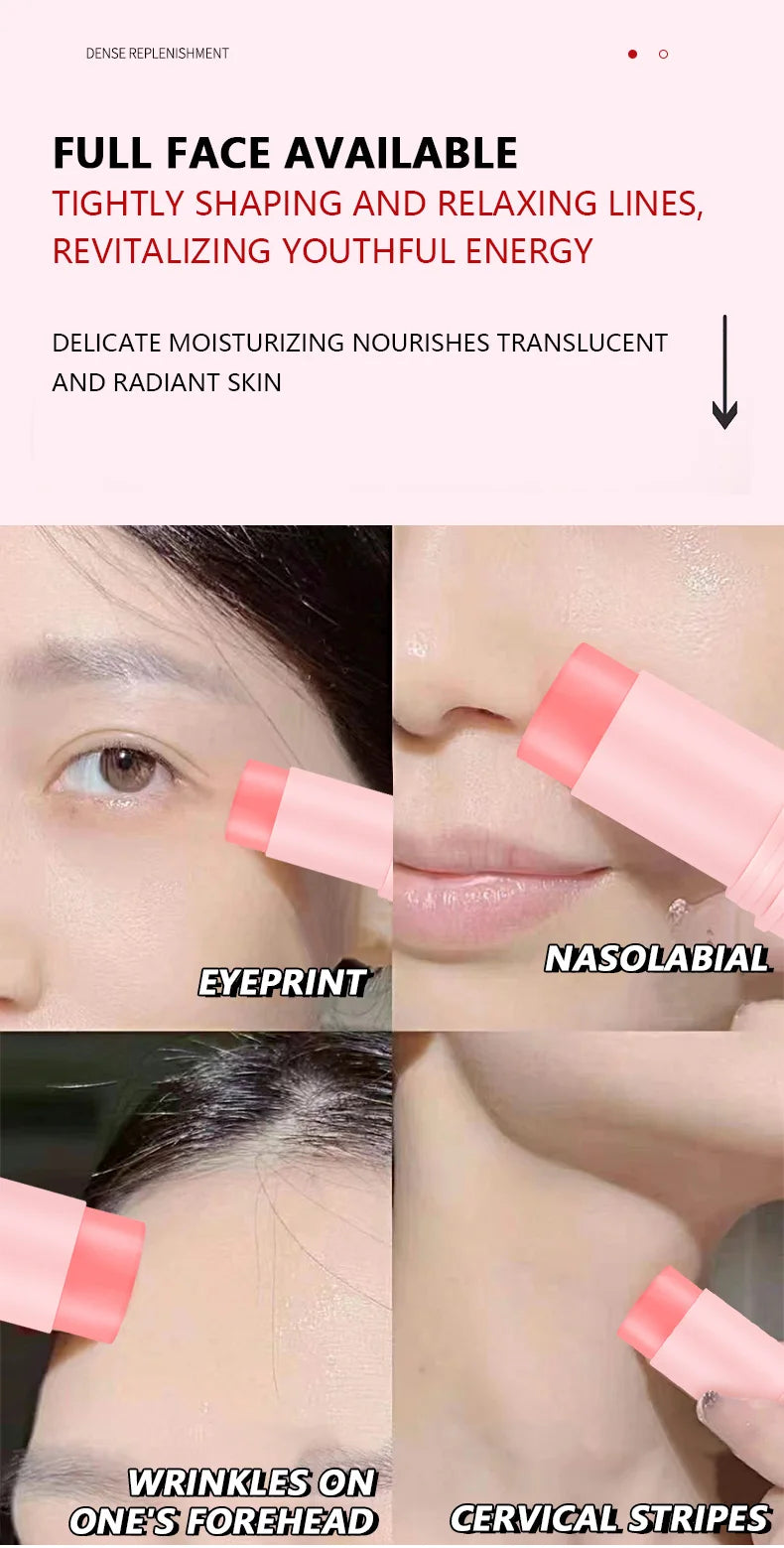 Ocheal Moisturizer Firming Skin Stick Neck Face Elbow Knee Underarm Body Care Cream Stick Argireline Brightens Nourishing Cream