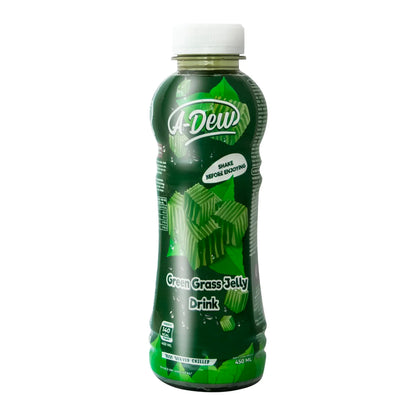 Green Grass Jelly Drink Hot-selling Green Tea Jelly Topping Bubble Milk Tea tray 24 bottles Refresh Green Grass Jelly Soft Drink