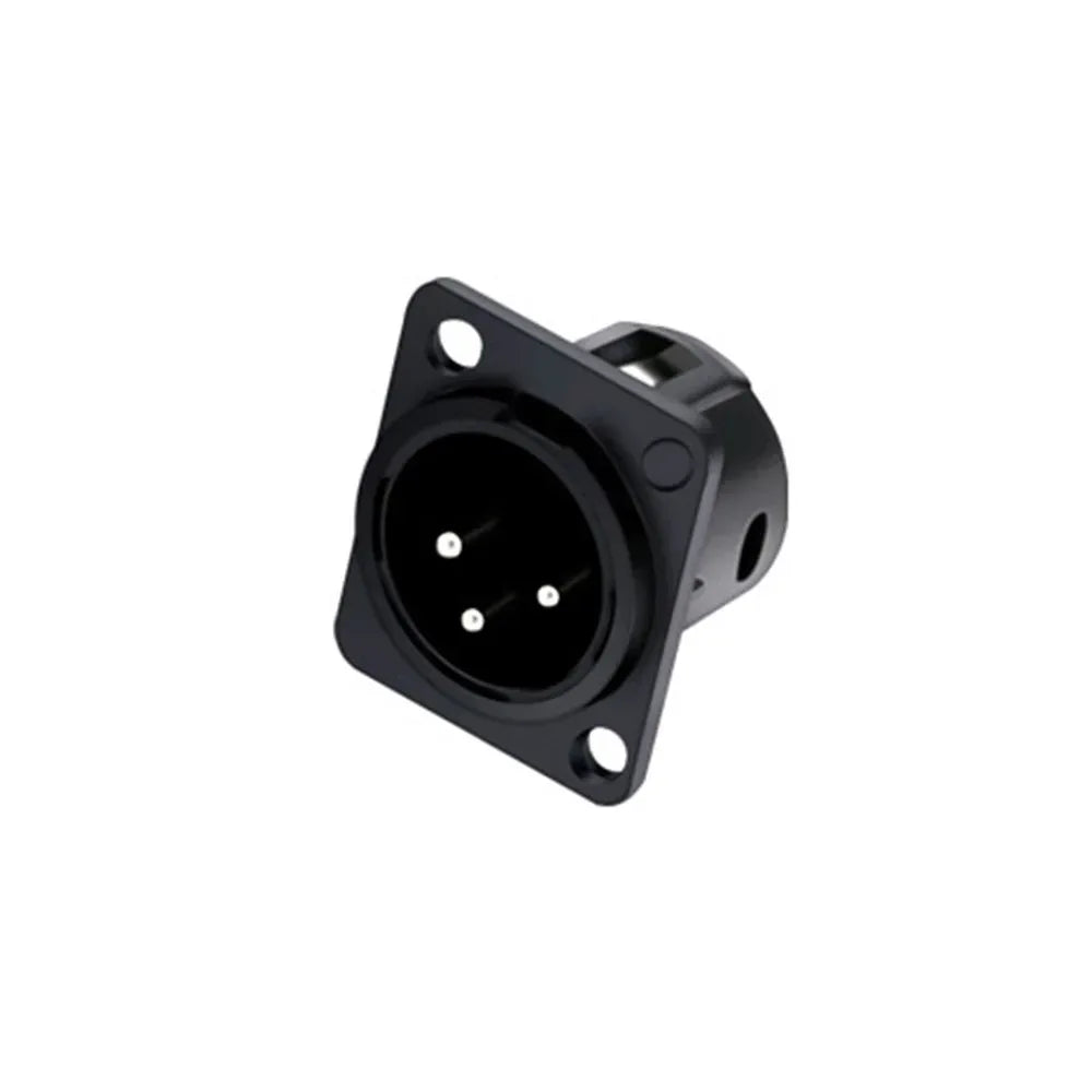 1pc 3Pin XLR Male/Female Panel Mount Chassis MIC Socket Audio Microphone Jack Plug Connector,Zinc Alloy Shell+Copper Contact