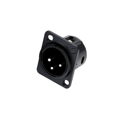 1pc 3Pin XLR Male/Female Panel Mount Chassis MIC Socket Audio Microphone Jack Plug Connector,Zinc Alloy Shell+Copper Contact