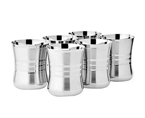 Top Seller Metal Drinking Stackable Durable Party Wine Glasses Stainless Steel Tumbler Cup Drinking Glass Wholesale Bulk Orders
