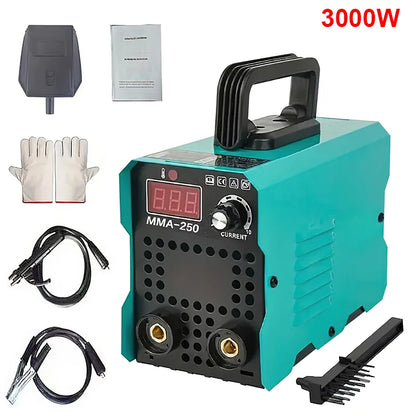 4000W MMA-250 Portable Welding Machine Inverter Arc Electric Welder present Adjustable Compact Welding Machine EU Plug