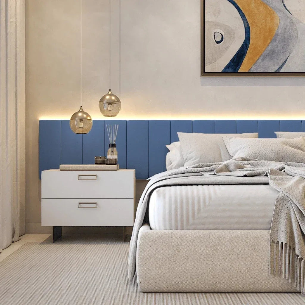 Kit 10 Bed Headboard Box King Upholstered Modulated 45x20cm-Various Sizes