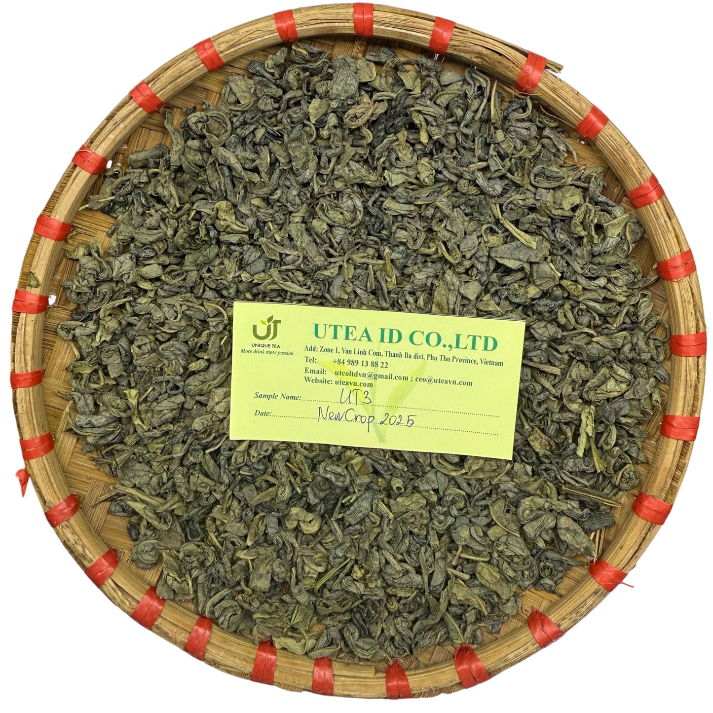 UT3 Factory Direct Bulk Supply OEM Private Label New Pure Organic Vietnam Green Tea Leaves Beverage Box & Bag Packaging