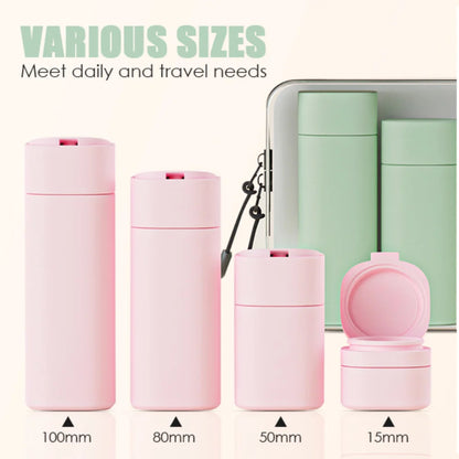 5pcs Travel Cream Dispenser Bottles Set Travel Bottles Toiletry Containers Set, TSA Approved, Travel Essentials