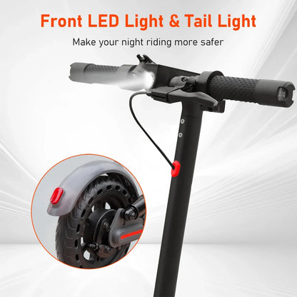 2026 New AOVOPRO P7 Turn Signal Electric Scooter 350W 8.5 Inch Tire Smart Escooter 31KM/H 36V10.5AH Electric Scooter for Adults