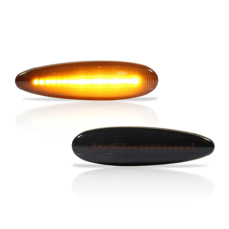 iJDM Dynamic Led Amber Side Marker Indicator Light Turn Signal Lamp For Fiat Strada Marea Bravo 99-01 Palio Albea 2002-2006