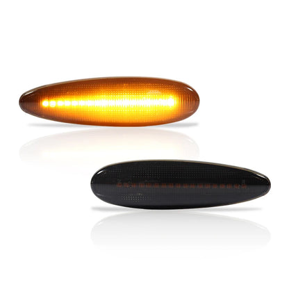 iJDM Dynamic Led Amber Side Marker Indicator Light Turn Signal Lamp For Fiat Strada Marea Bravo 99-01 Palio Albea 2002-2006