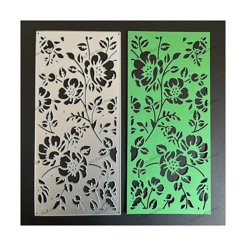 New Arrival Autumn Leaf Trees Background Metal Cutting Dies for 2025 DIY Scrapbooking Winter Frame Card Making Note Stencils