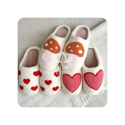 HOT SALE Blue Lotus 2025 Sherpa Fur Slippers Ultra Cozy Soft Cushion Slippers For Warm Indoor Living