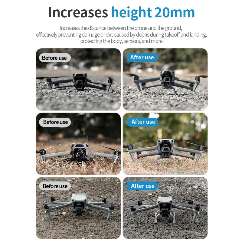 STARTRC for DJI AIR 3S drone landing gear heightening and protective tripod accessories