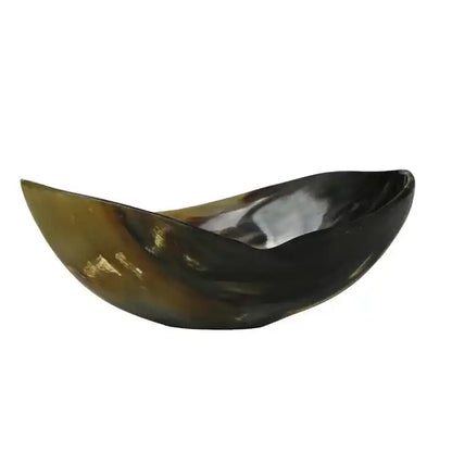 High Quality Custom Handcrafted Natural Horn Salad Serving Bowl Highly Polished Classic Design Home Restaurant Eco-Friendly