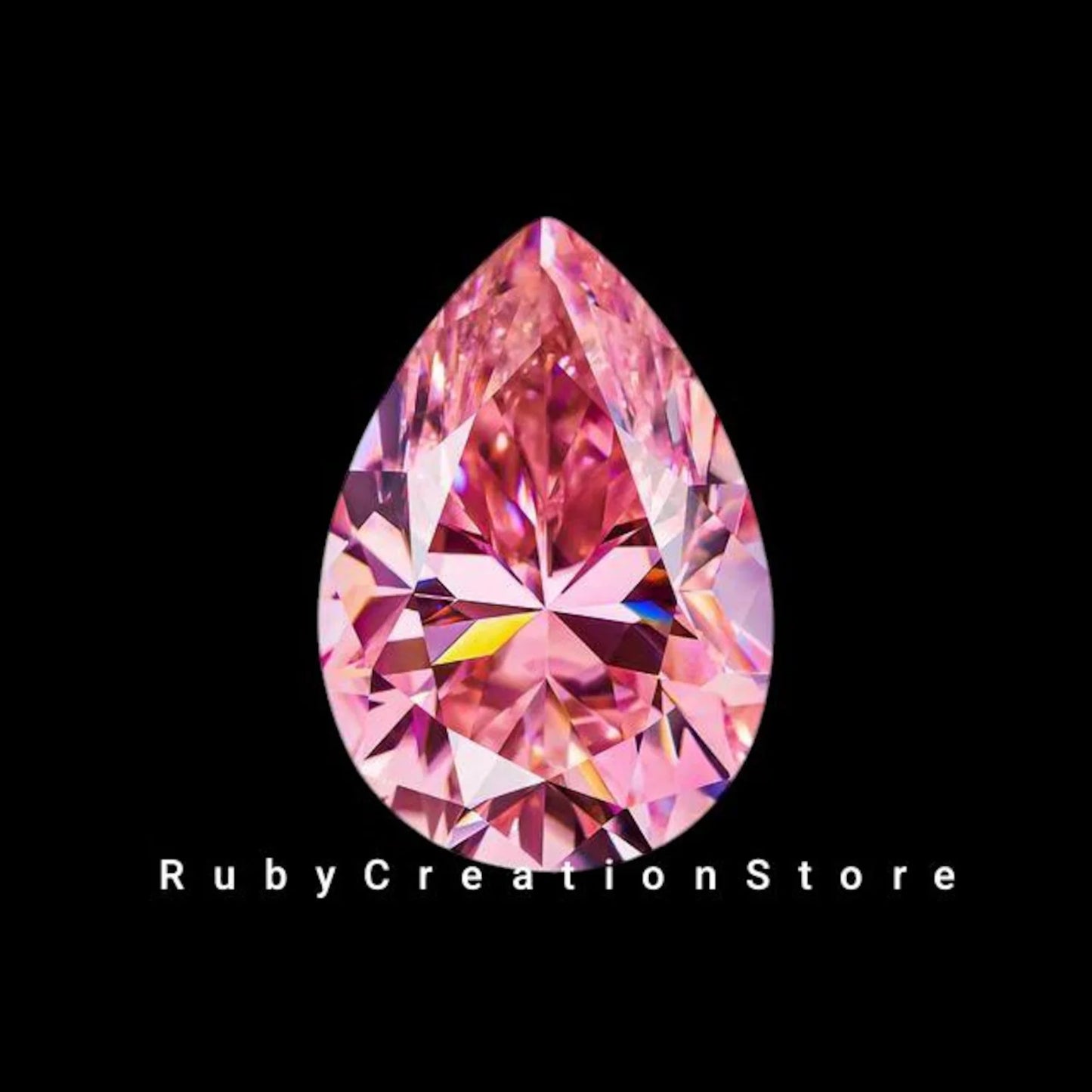 Best Quality Pink Pear Cut Polished Moissanite Stone VVS1 Clarity High Brilliance & Fire 0.25cts 4x5mm Jewelry Making