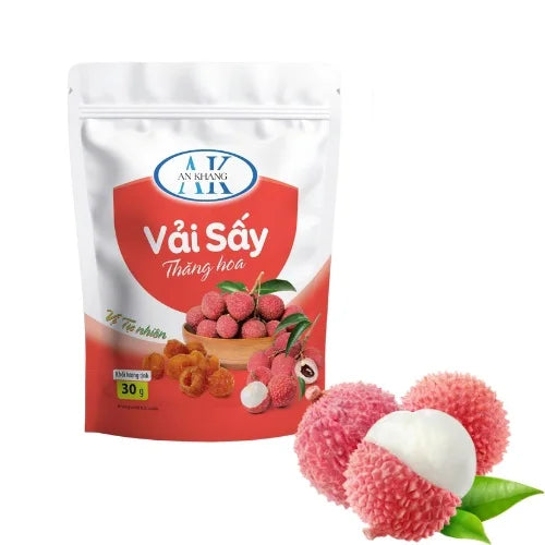Dried Lychee Whole Healthy Sweet Taste Vietnam Organic FD Low-Fat Freeze Plastic HACCP Certified in Bag Package an Khang