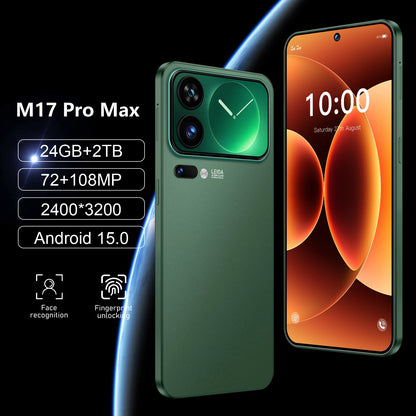 NEW HOT Original Silicone Case For M17 Pro Max Snapdragon 8 Gen4 7.3" Android 15 16GB 1TB 5G 7800mAh 108MP