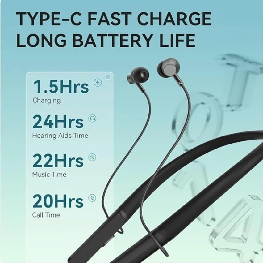 MeloE Qualix Neckband Stylish Rechargeable Smart Health Hearing Device for Clear Chats & All-Day Comfort Buy 2 Get 1 Free