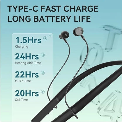 MeloE Qualix Neckband Stylish Rechargeable Smart Health Hearing Device for Clear Chats & All-Day Comfort Buy 2 Get 1 Free