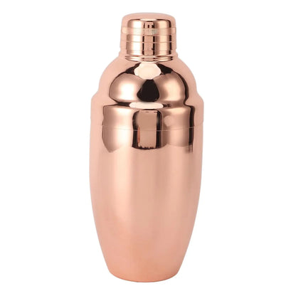 Wholesale Stainless Steel Cocktail Shaker Set Customized Colors-Rose Gold Silver & Golden Barware Accessory Custom Logo Prints