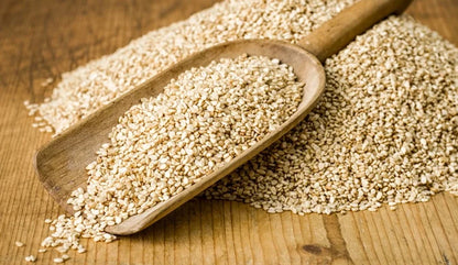Organic Fresh White Hulled Sesame Seed 99.90 Purity Grown with Care 25 KG