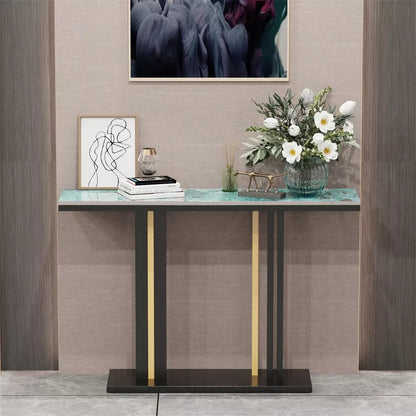 Luxury Marble Console Table for Living Room,Behind Couch Sofa,Hallway Entryway Table,Modern Narrow Furniture,Free Shipping