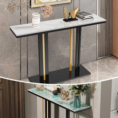 Luxury Marble Console Table for Living Room,Behind Couch Sofa,Hallway Entryway Table,Modern Narrow Furniture,Free Shipping