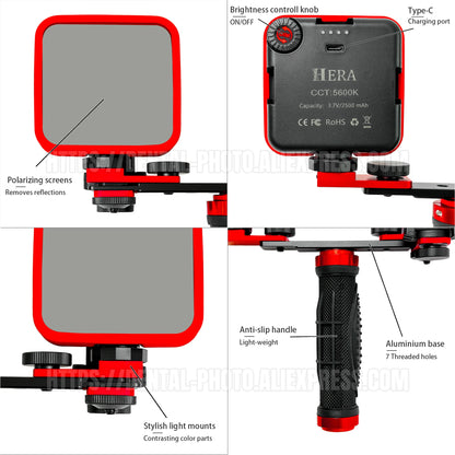 Mobile Photography LED Light Phone Photo Video Flashlight Lighting for Macro, Nail, Manicure Makeup Photography