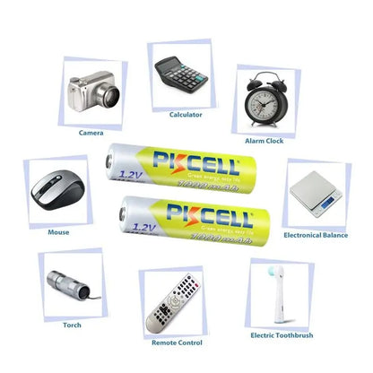 8PC PKcell Rechargeable AAA 1000mAh 1.2V Lithium Batteries 3A NI-MH Rechargeable Battery Suitable For Toys TV remotes Flashlight