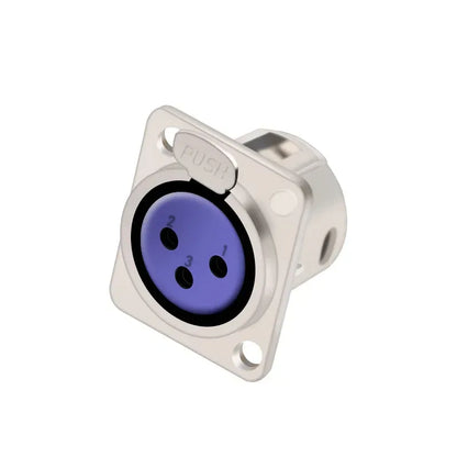 1pc 3Pin Male/Female XLR Speaker Panel Mount Chassis MIC Socket Adapter Audio Jack Connector,Zinc Alloy Shell+Copper Contact