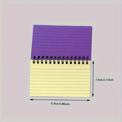 1/2/3 Small Color Spiral Notebooks, Compact Notebooks Suitable for Home/office/school, Stationery and Notepad, Work
