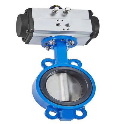 High-Temperature Spring Return Pneumatic Actuator for Butterfly Valves Regulating Control Structure for Water Gas Oil Base Media