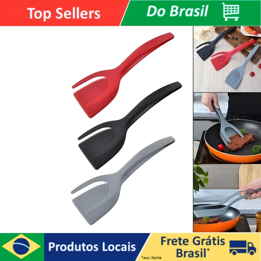 Multipurpose Silicone Spatula Kit With Sticker For Eggs Steak Pancake Tapioca
