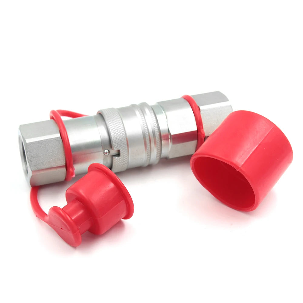 Plastic PVC Dust Cap for Flat Face Hydraulic Quick Coupler by PDG ibma