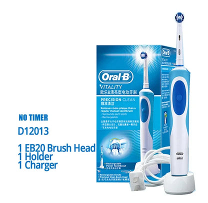 Tooth Brush Oral B Electric Toothbrush VITALITY Precision Clean Adult Rechargeable Teeth cleaning Matching Tooth Brushes Heads