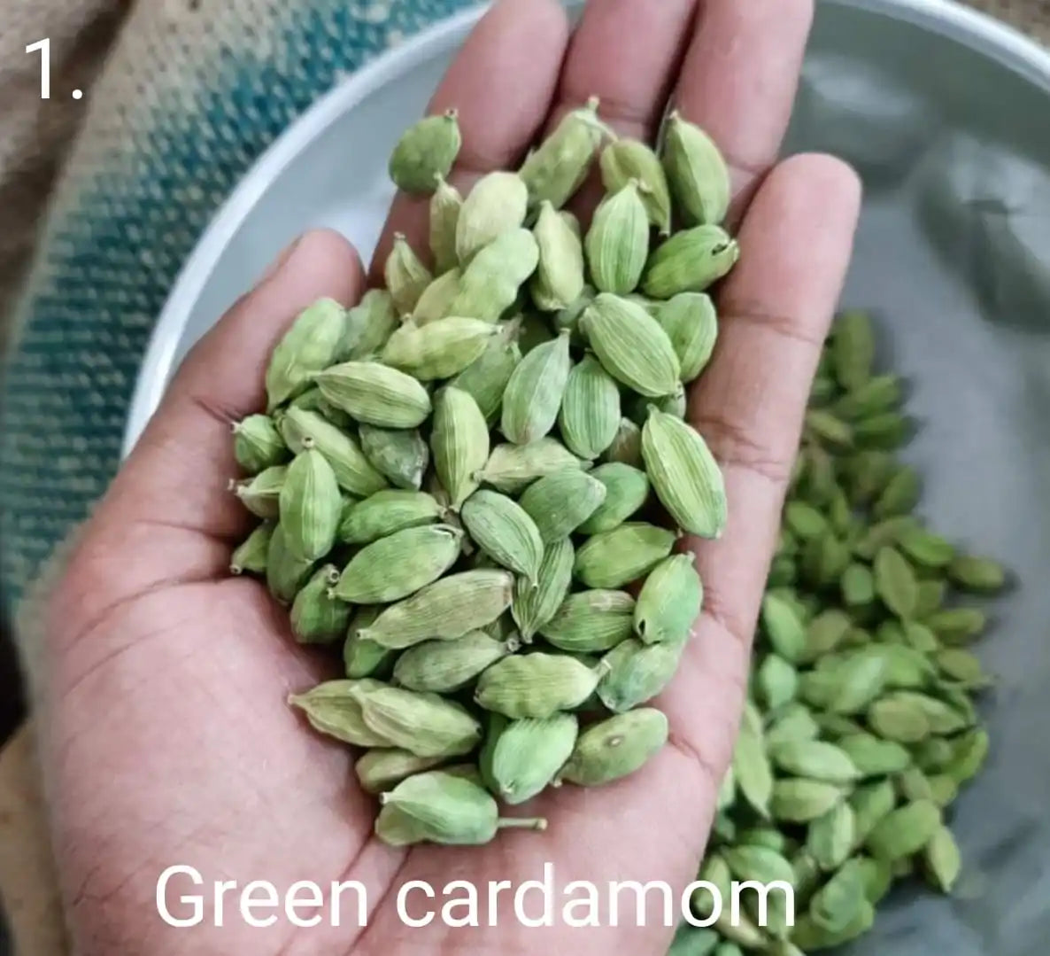 Best Quality Natural Dried AD Process Raw Green Cardamom Granules Indian Origin 1 kg pp Bags Human Consumption Industrial Use 1