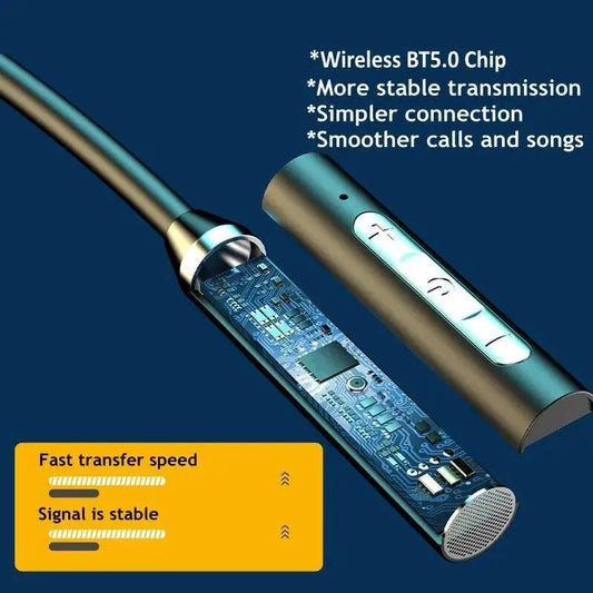 Wireless Bluetooth Earphone Magnetic Neckband Sport Headset TWS Bluetooth Headphones With Mic Stereo Earbuds For All Smartphones